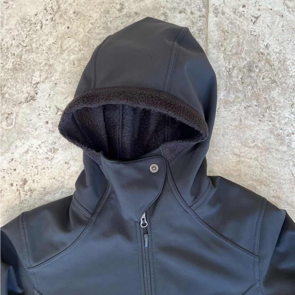 Marmot Soft Shell Fleece Lined Hooded Full Zip Unisex Black Jacket, L - Picture 7 of 13